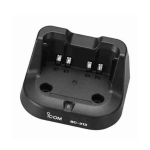 ICOM Cargador rápido unitario de sobremesa. Incluye adaptador CA, mo- delo BC-123SE.